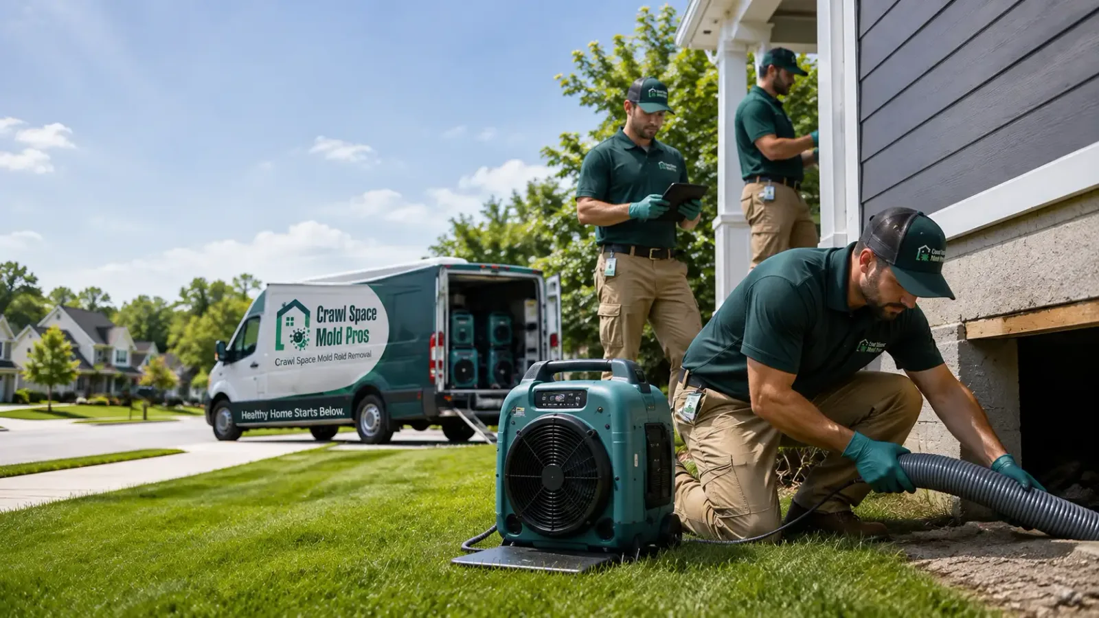 Crawl Space Mold Removal in Davis, IL